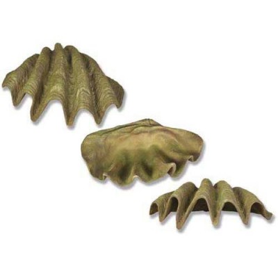 Atlantic Clam Medium 34in. Wide Fiber Stone Resin In/Outdoor Statue -  - FS8017