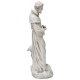 St. Francis petting Deer Fiberglass Indoor/Outdoor Garden -  - F2331