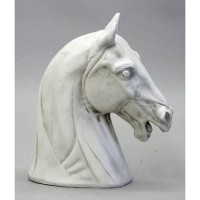 Horse Head - Fiberglass Resin 13in. Indoor/Outdoor Statue/Sculpture Horse Head - Fiberglass Resin 13in. Indoor/Outdoor Statue/Sculpture