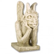 Spitting Notredame Gargoyle 36in. - Fiberglass Resin - Outdoor Statue Spitting Notredame Gargoyle 36in. - Fiberglass Resin - Outdoor Statue