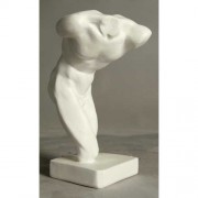 Twisted Male Torso - Fiberglass Resin - Indoor/Outdoor Garden Statue