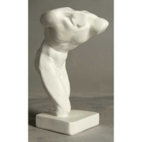 Twisted Male Torso - Fiberglass Resin - Indoor/Outdoor Garden Statue