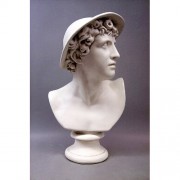 Mercury Bust 23in. - Fiberglass Resin - Indoor/Outdoor Garden Statue
