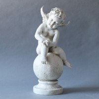 Toni Cherub Angel Fiberglass Resin Indoor/Outdoor Statue/Sculpture