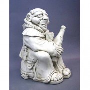 Dominican Benedic. Monk 8in. - Fiberglass Resin - Outdoor Statue