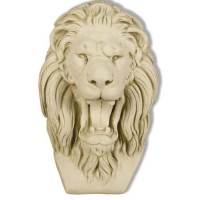 Grotesque Lion  17in. - Fiberglass Resin - Indoor/Outdoor Statue