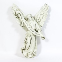 Gloria In Excelsis Deo (Wall) Lightweight Fiberglass Resin Indoor/Outdoor Statue