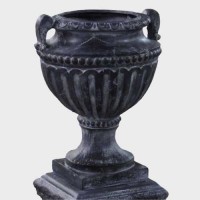 Fluted And Beaded Patio Urn 18in. Fiberglass Resin Indoor/Outdoor Fluted And Beaded Patio Urn 18in. Fiberglass Resin Indoor/Outdoor