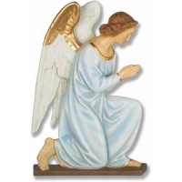 Angel Wall Plaque Hands Praying Lightweight Fiberglass Resin Indoor Church