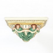 Angel Shelf 10 (Sm Crucfxn) - Fiberglass Resin Indoor/Outdoor Garden Statue