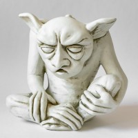 Grump Gargoyle Fiberglass Resin Indoor/Outdoor Garden
