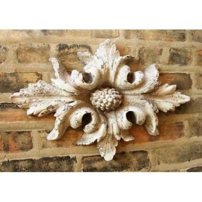 Berries In Flower Leaves 13in. - Fiber Stone Resin - Outdoor Statue -  - FS7614