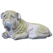 Bruno Bulldog for Frontdoor / Porch Steps - Fiberglass Resin - Indoor/Outdoor Statue/Sculpture