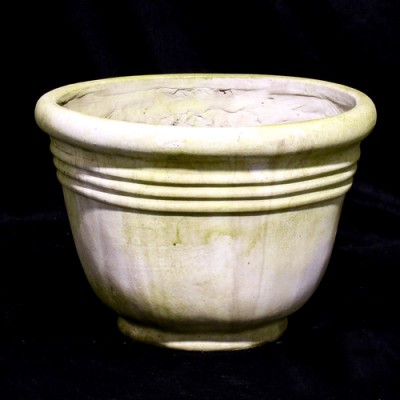 Ring Pot Fiber Stone Resin 9in. Indoor/Outdoor Garden Statue/Sculpture -  - FS8745-9
