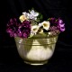 Ring Pot Fiber Stone Resin 9in. Indoor/Outdoor Garden Statue/Sculpture -  - FS8745-9