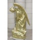 Adoration Kneeling Angel (Crossed) 56in. Fiberglass Outdoor Statue -  - F68847