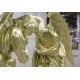 Adoration Kneeling Angel (Crossed) 56in. Fiberglass Outdoor Statue -  - F68847