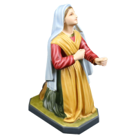 Saint Bernadette 26" - Lightweight Fiberglass Resin Indoor/Outdoor Church Statuary