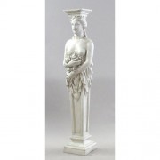 Lugano Caryatid 66in. - Fiberglass Resin - Indoor/Outdoor Statue Lugano Caryatid 66in. - Fiberglass Resin - Indoor/Outdoor Statue