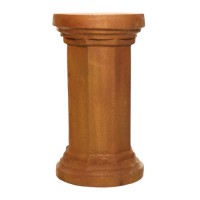 Hex Column 29 Inch Fiberglass Resin Indoor/Outdoor Statue/Sculpture