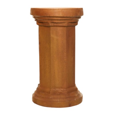 Hex Column 29 Inch Fiber Stone Resin Indoor/Outdoor Statue/Sculpture -  - FS7926