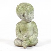 Baby By Ann Copper 12in. Fiberglass Resin Indoor/Outdoor Statue