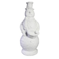 Stone Cold Snowman 37 Fiberglass Resin Indoor/Outdoor Garden Statue