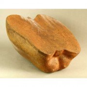 Half Apple 22in. - Fiberglass Resin - Indoor/Outdoor Statue/Sculpture