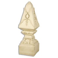 Hocked Finial 29in. - Fiberglass Resin - Indoor/Outdoor Garden Statue
