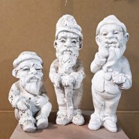 Gnome Set Fiberglass Resin Indoor/Outdoor Garden Statue