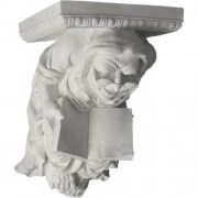 Monk Bracketglasses 15" - Fiberglass Resin Indoor/Outdoor Garden Statue