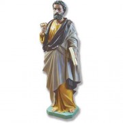 Saint Peter 63in. High - Lightweight Fiberglass Resin - Indoor/Outdoor Statue