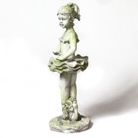 Garden Dancer Fiber Stone Indoor/Outdoor Garden Statue