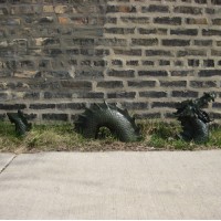 Lawn Dragon - Lochness/Nessie 3 Piece - Head, Hump, Tail - Fiberglass Resin