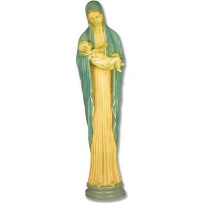 Mother Mary & Child 35in Fiberglass Indoor Church Statue/Sculpture -  - F7588RLC