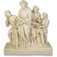 Jesus Is Condemned Station #1 Lightweight Fiberglass Resin In/Outdoor Statue