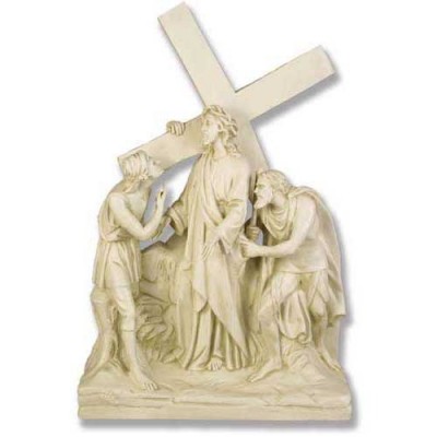 Jesus Is Given The Cross Station #2 Fiberglass Outdoor Statue - - F7742 Jesus Is Given The Cross Station #2 Fiberglass Outdoor Statue - - F7742