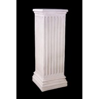 Square Column Classico - Lightweight Fiberglass Resin - Indoor/Outdoor Statue