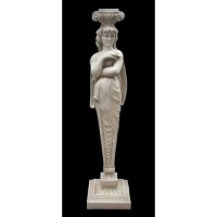 Femme Caryatid - Lightweight Fiberglass Resin - Indoor/Outdoor Statue/Sculpture