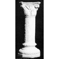 Decorated Stand Pedestal Statue Display Base/Riser - Lightweight Fiberglass Resin