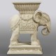Elephant Indian Riser Stand Pedestal Statue Base 18in. - Fiberglass -  - F7642