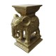 Elephant Indian Riser Stand Pedestal Statue Base 18in. - Fiberglass -  - F7642