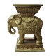 Elephant Indian Riser Stand Pedestal Statue Base 18in. - Fiberglass -  - F7642