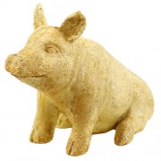 Barnyard Pig Fiberglass Resin Indoor/Outdoor Garden Statue/Sculpture
