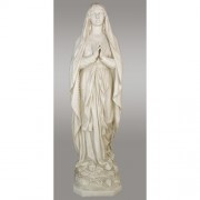 Our Lady Of Lourdes 71in. Lightweight Fiberglass Resin Indoor/Outdoor Statue