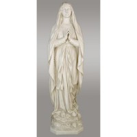 Our Lady Of Lourdes 71in. Lightweight Fiberglass Resin Indoor/Outdoor Statue