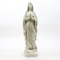Our Lady Of Lourdes 36in. Lightweight Fiberglass Resin Indoor/Outdoor Statue