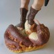 St. Michael w/Sword Fire 38 In. - Fiberglass - Outdoor Statue -  - F6817RLC