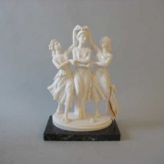 Three Dancers 10in. High - Carrara Marble Indoor Statue