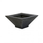 Andover B Pot Medium 22in. Wide Fiberglass Resin In/Outdoor